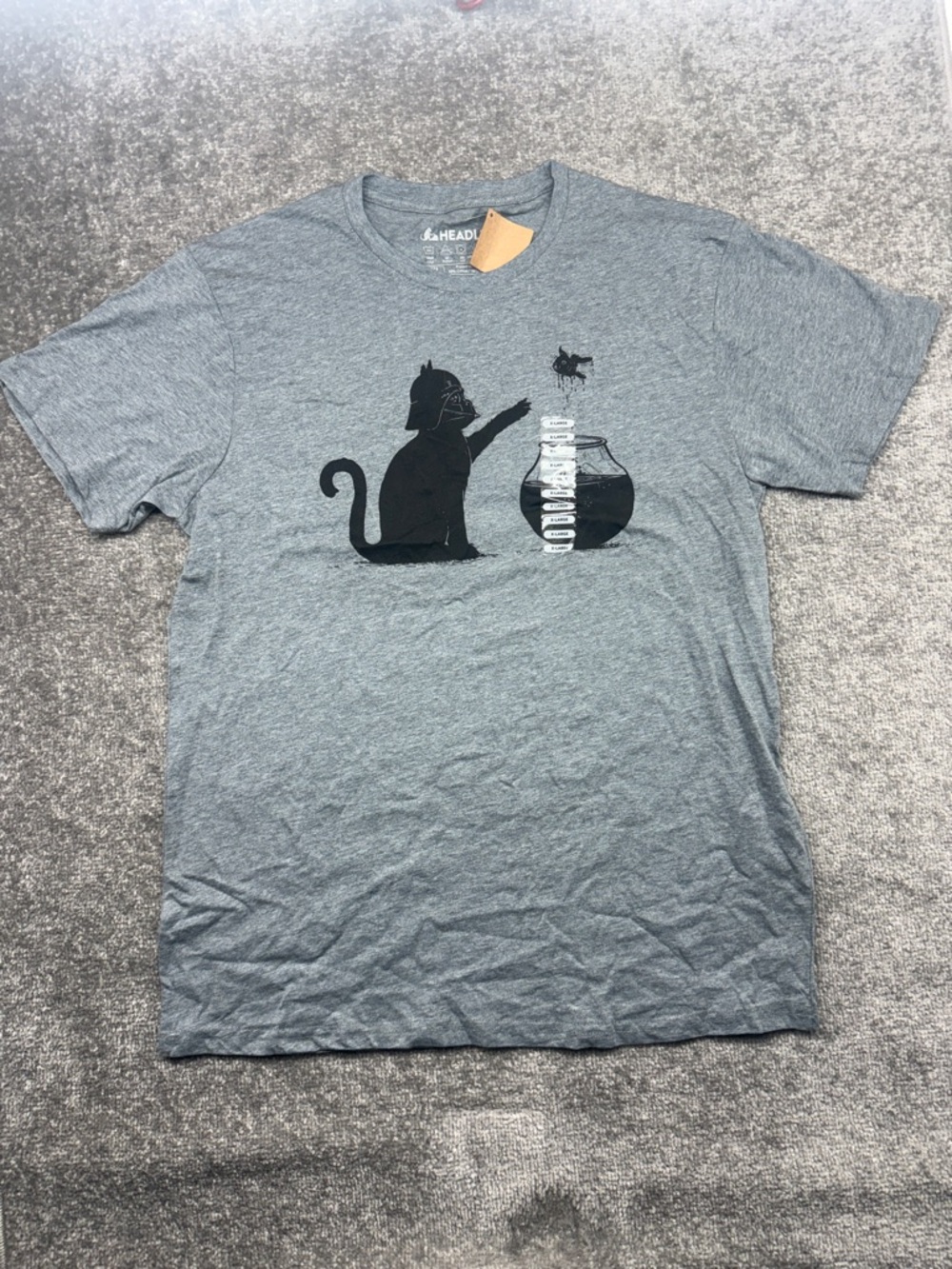 NWT Headline Attic Salt Short Sleeve Shirt Cat Darth Vader Fish Womens XL Jedi